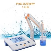 上海雷磁台式PH计酸度计PHS-3C手动温补
