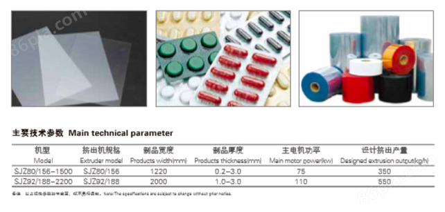PVC透明硬片/PVC装饰片生产线